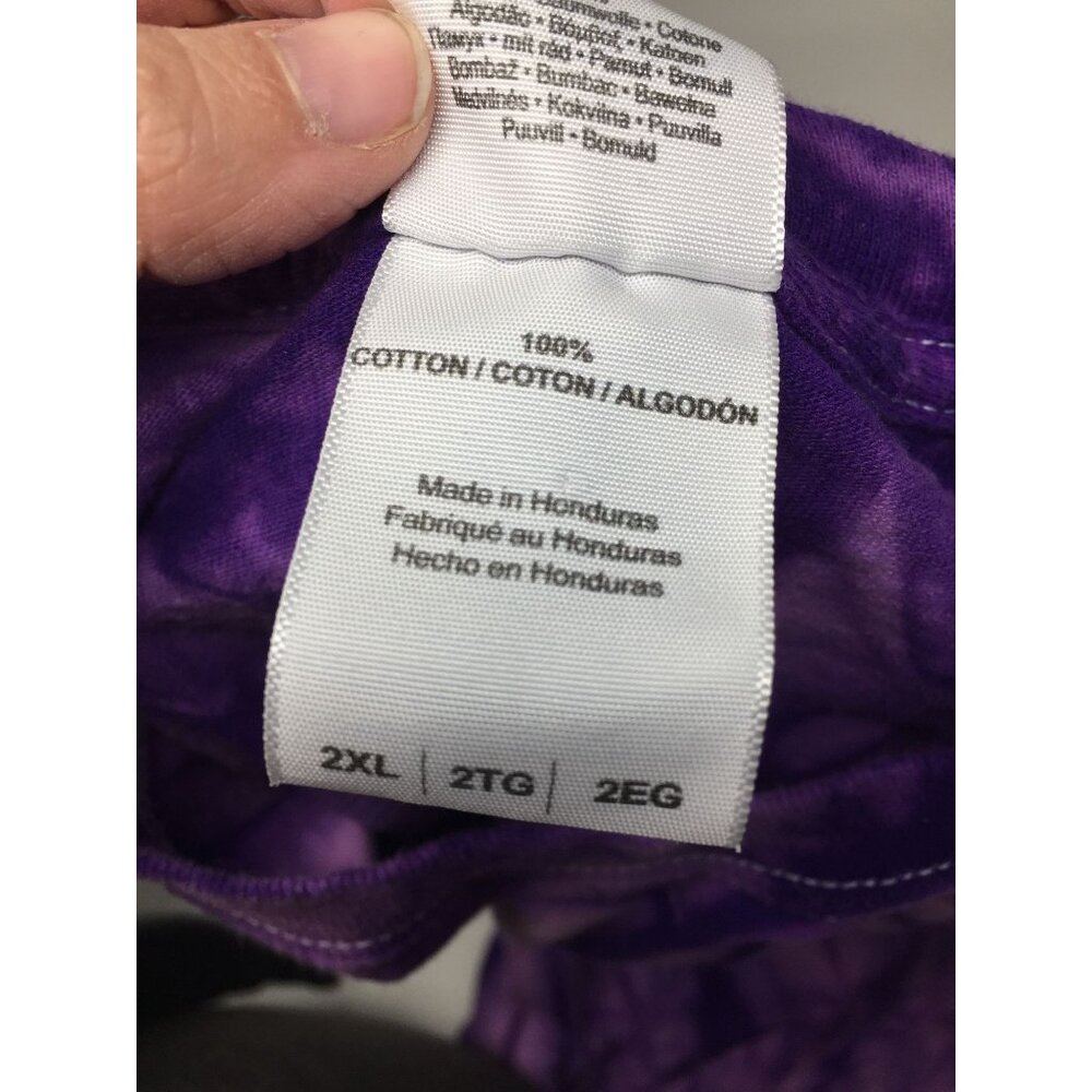 NORTHWESTERN WOMENS PURPLE TIE DYE LONG SLEEVE SHIRT - Picture 3 of 7